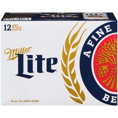 Miller Bière légère (Pièce d’identité requise au moment du ramassage) 12x473.0 ml, 0,58 $/100ml