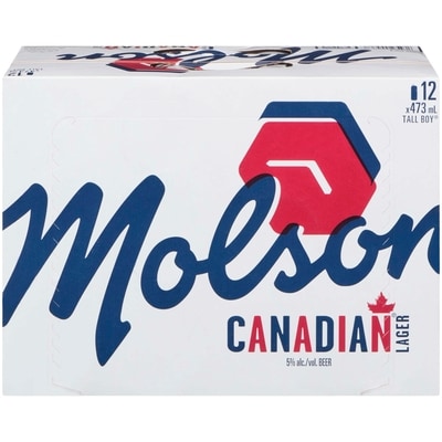 Molson Canadian Canadian Beer Lager (ID required at pick-up) 12x473.0 ml, $0.57/100ml