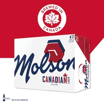 Canadian Lager Beer, 12-Pack 5.0 ABV (ID required at pick-up)