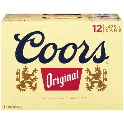 Coors Beer Original (ID required at pick-up) 12x473.0 ml, $0.57/100ml