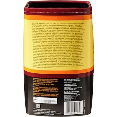 100% café Arabica en grains entiers