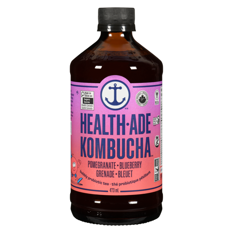 ダイエット・健康 KombuchaMana Health-Ade Kombucha Bubbly Probiotic Tea Pomegranate Blueberry