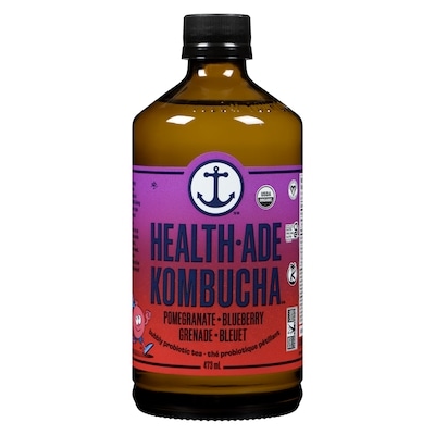 Health-Ade Kombucha thé probiotique pétillant grenade bleuet 473 ml, 1,27 $/100ml