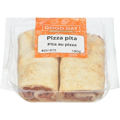 Good Day Sandwich Co. Pizza Pita 180 g, $3.89/100g