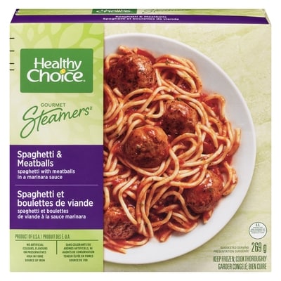Healthy Choice Gourmet Steamers Spaghetti & Meatballs 269 g, $2.41/100g