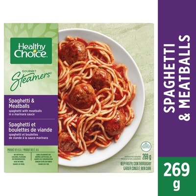 Healthy Choice Gourmet steamers spaghetti et boulettes de viande 269 g, 2,04 $/100g