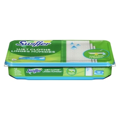 Swiffer Sweeper Wet Mopping Cloth Refills for Floor Mopping and Cleaning, Multi-Surface Floor Cleaner, Fresh Scent, 12 count 12 ea, $0.75/1ea