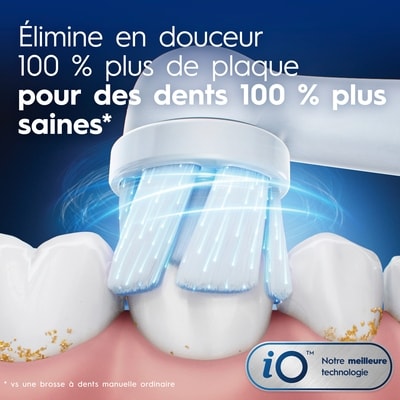 Brossettes de rechange Gencives et sensibilité iO, blanc, 4 unités