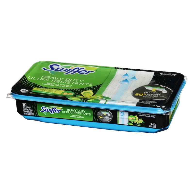 Sweeper Heavy Duty Wet Multi-Surface Cloth Refills for Floor Mopping and Cleaning, Original Scent, 10 count