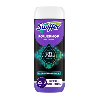 Swiffer PowerMop Floor Cleaning Solution with Unstopables Fresh Scent 750 ml, $1.27/100ml