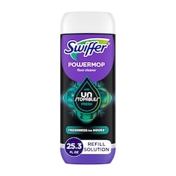 Swiffer Solution nettoyante pour planchers SuperVadrouille, parfum Frais Unstopables, 0,75L 750 ml, 1,20 $/100ml