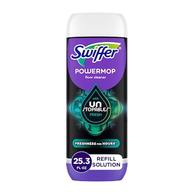 Swiffer Solution nettoyante pour planchers SuperVadrouille, parfum Frais Unstopables, 0,75L 750 ml, 1,20 $/100ml