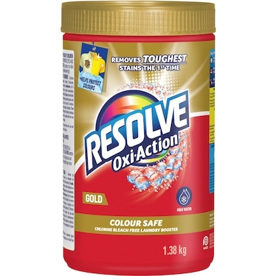 Resolve In Wash Powder - Gold Oxi-Action 1.38 kg, $0.80/100g