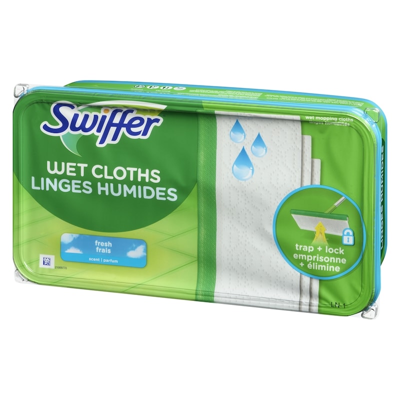 Sweeper Wet Mopping Cloth Refills for Floor Mopping and Cleaning, Multi-Surface Floor Cleaner, Fresh Scent, 24 count