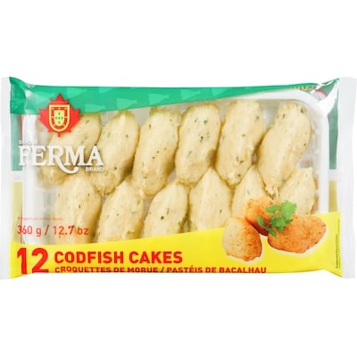 Ferma Frozen Codfish Cakes 360 g, $1.53/100g