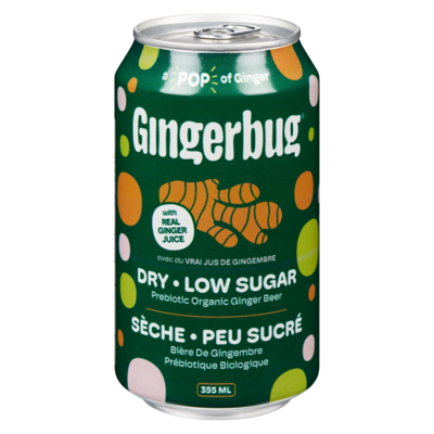 Original Wild Fermented Ginger Beer Dry Low Sugar 355 ml, $1.26/100ml