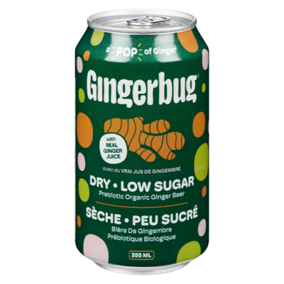 Original Bière de gingembre sauvage fermentée seché peu sucré 355 ml, 1,26 $/100ml