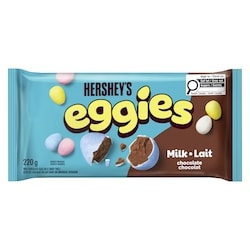 Hershey’s Eggies œufs de chocolat au lait dans un enrobage croquant 220 g, 2,50 $/100g