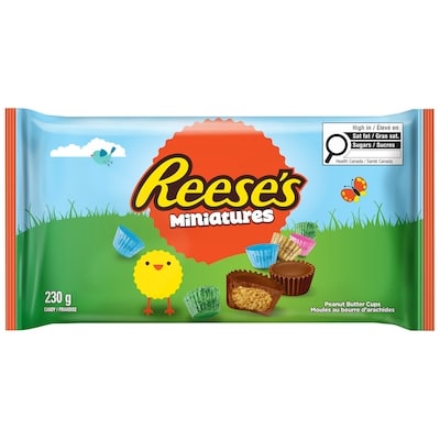 Reese’s Miniatures pastel 230 g, 2,83 $/100g