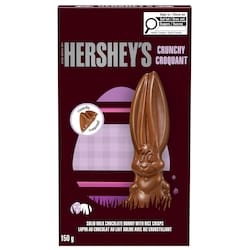 CRUNCHY SOLID MILK CHOCOLATE BUNNY WITH RICE CRISPS