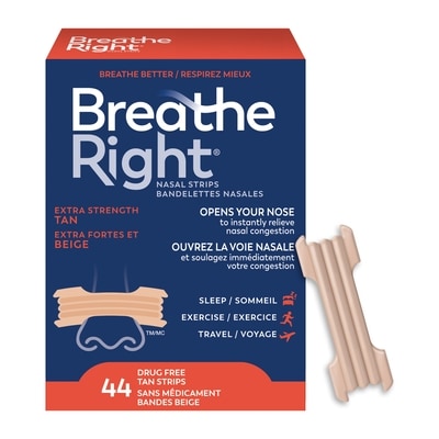 Breathe Right Nasal Strips Tan, Extra Strength 44 ea, $0.70/1ea
