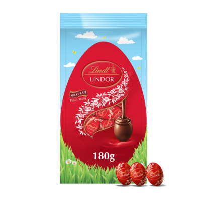 Lindt LINDOR Easter Milk Chocolate Mini Eggs Pouch 180 g, $5.56/100g