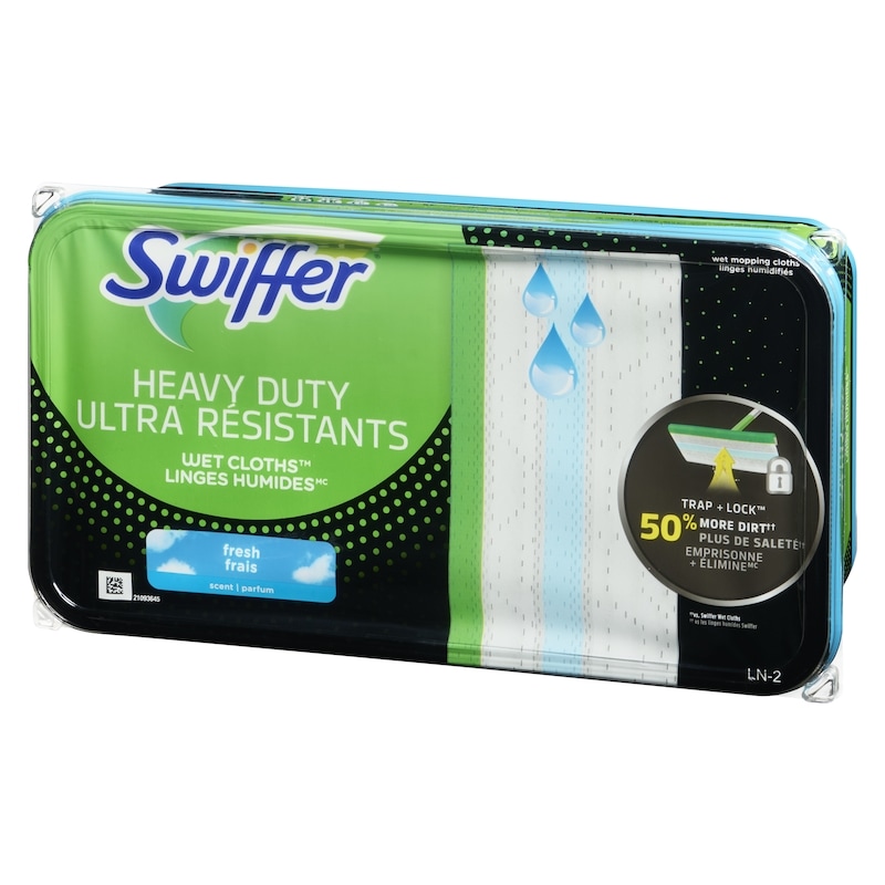 Sweeper Heavy Duty Multi-Surface Wet Cloth Refills for Floor Mopping and Cleaning, Fresh Scent, 20 count