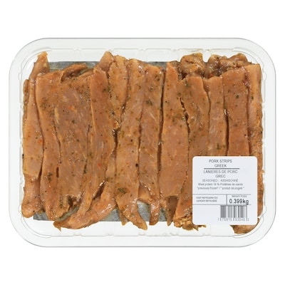 Lacroix Pork Strips Greek Seasoned 6x400.0 g, $2.50/100g