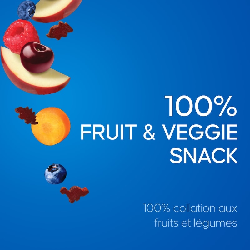 Fruit To Go 100% Fruit & Veggie Snack +Veggie Bites Apple Berry Carrot
