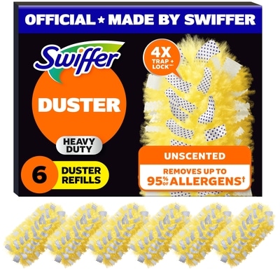Swiffer Dusters Heavy Duty Multi-Surface Duster Refills for Cleaning, Unscented, 6 Count 6 ea, $2.17/1ea