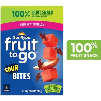 SunRype Fruit to Go Bites Sour Watermelon 112 g, $4.90/100g