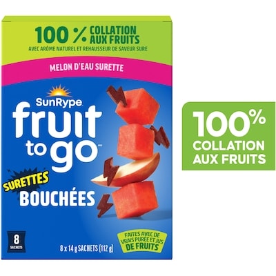 SunRype Bouchées Melon d’eau surette Fruit to Go 112 g, 6,24 $/100g
