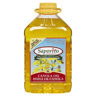 Saporito Huile de Canola 3 l, 0,40 $/100ml