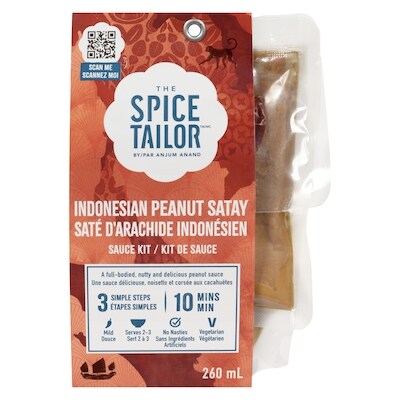 The Spice Tailor Kit de sauce saté d'arachide indonésien douce 260 ml, 2,11 $/100ml