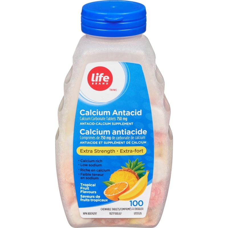 Calcium Antacid Extra Strength, Tropical Fruit