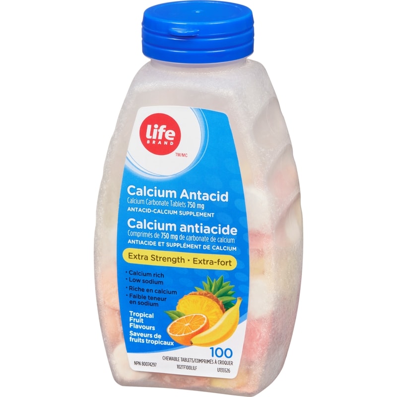 Calcium Antacid Extra Strength, Tropical Fruit