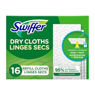 Swiffer Sweeper Dry Multi-Surface Sweeping Cloth Refills for Floor Sweeping and Cleaning, Unscented, 16 count 16 ea, $0.59/1ea