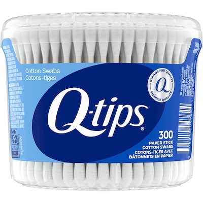 QTips Cotton Swabs Vanity Tub 300 ea, $0.02/1ea