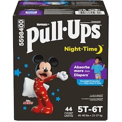 Huggies Sous-vêtements d’entraînement de nuit, garçons, 5T-6T, 44 sous-vêtements 44 ea, 0,61 $/1ch