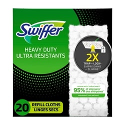 Swiffer Recharges de linges secs multi-surfaces ultra résistants pour balai pour balayer et nettoyer les planchers, 20 unités 20 ea, 0,55 $/1ch