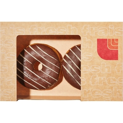 null Chocolate Donuts with Vanilla Drizzle 2-Pack 180 g, $1.66/100g