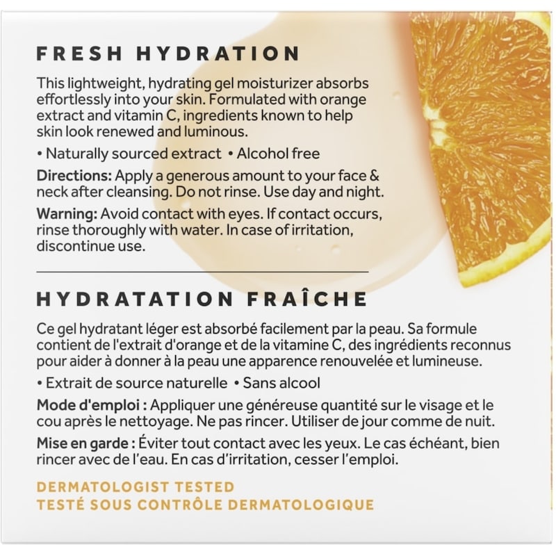 Orange Extract & Vitamin C Gel Face Moisturizer