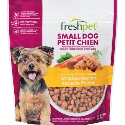 Freshpet Dog Food Small Dog Small Bites Chicken Recipe 0.45 kg, $2.44/100g