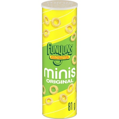 Funyuns Minis Original Onion Flavoured Rings Seasoned Corn Snacks 81 g, $4.93/100g