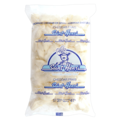 Saint Henri Fromage cheddar frais en grains 500 g, 2,60 $/100g