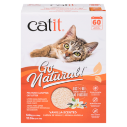 Catit Go Natural Pea Husk Clumping Cat Litter Vanilla-Scented 5.6 kg, $0.43/100g