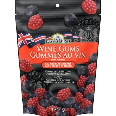 Waterbridge Wine Gums Candy Red And Black Berries 175 g, $2.28/100g