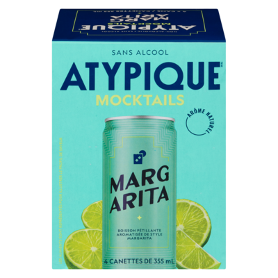 Atypique Boisson pétillante aromatisée margarita 4x355.0 ml, 0,74 $/100ml