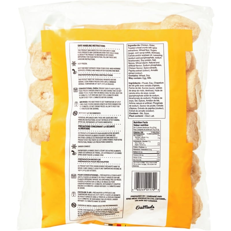 Fully Cooked Chicken Donuts