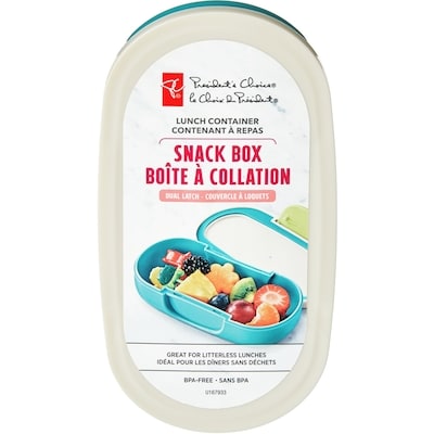 President's Choice Kids' Snack Box Lunch Container - Teal 1 ea, $7.00/1ea